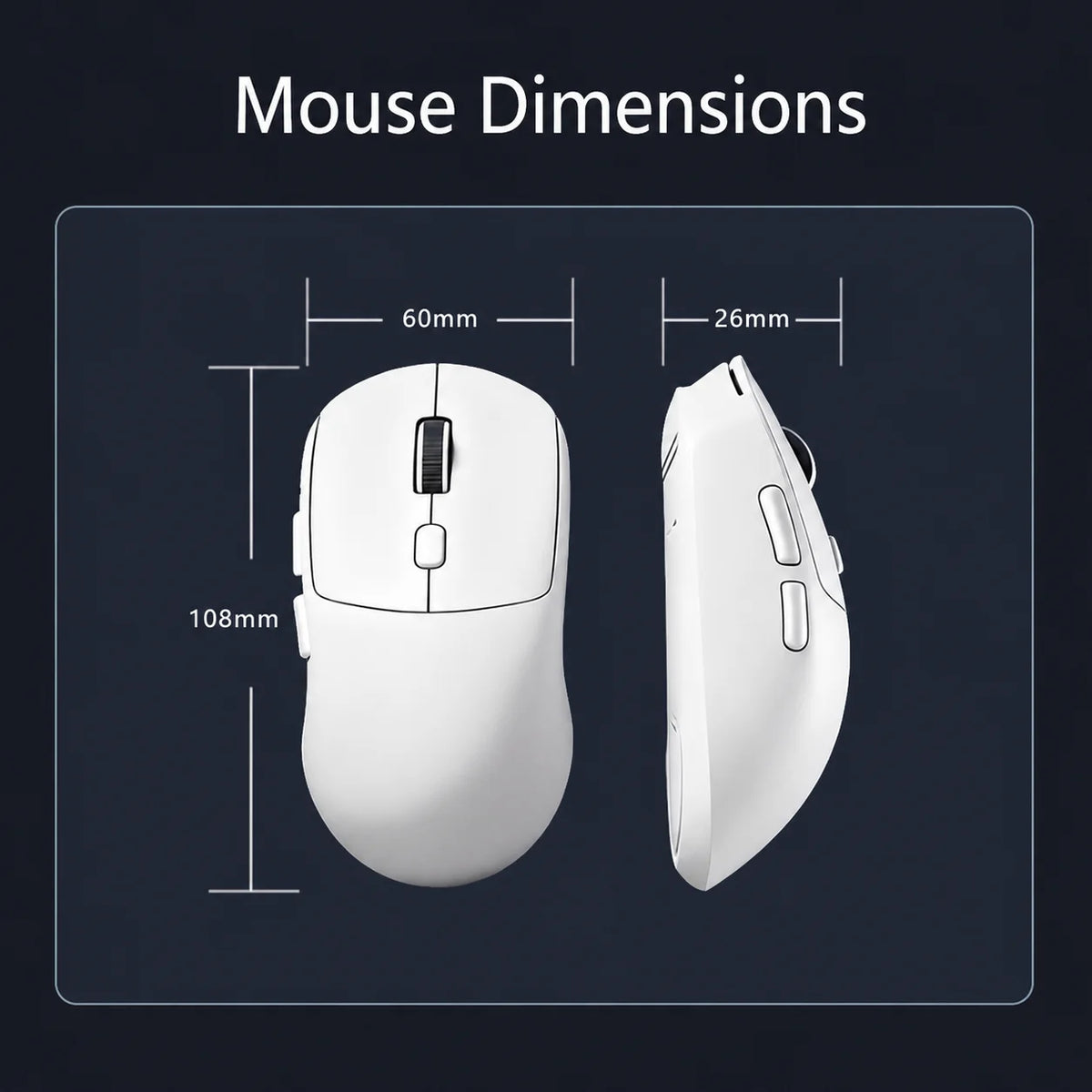 2.4 GHz Mute Wireless Mouse 4-Color Rechargeable Ergonomic Game Mouse Dual-Mode Bluetooth Computer Game Mouse Office Computer