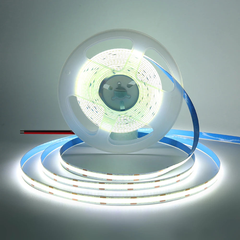 Striscia LED COB flessibile 320 LED/m 5V/12V/24V – 0,5‑5 m, varie temperature…