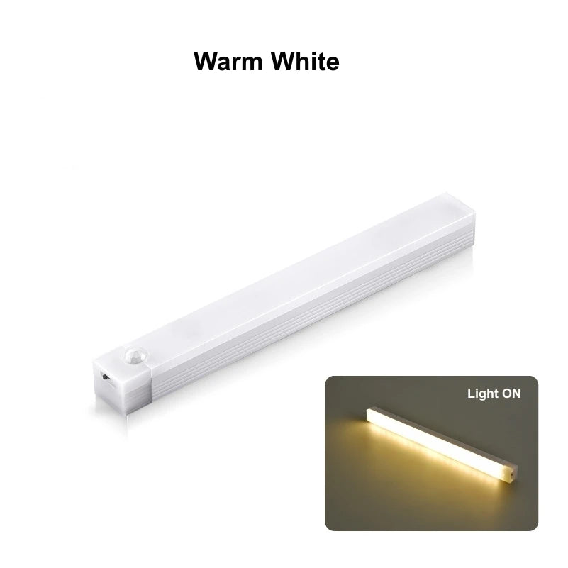Barra LED con sensore di movimento, luce ricaricabile per cucina e comodino