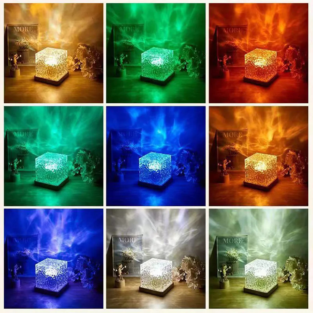 Lampada Proiettore Aurora Boreale e Onde Oceaniche - Luce Notturna Atmosferica