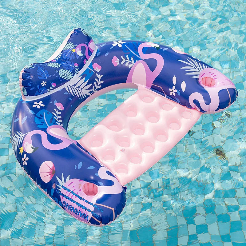 ROOXIN Water Hammock Adult Swim Ring Tube Inflatable Swim Mattress Swimming Ring Swim Adult Pool Float