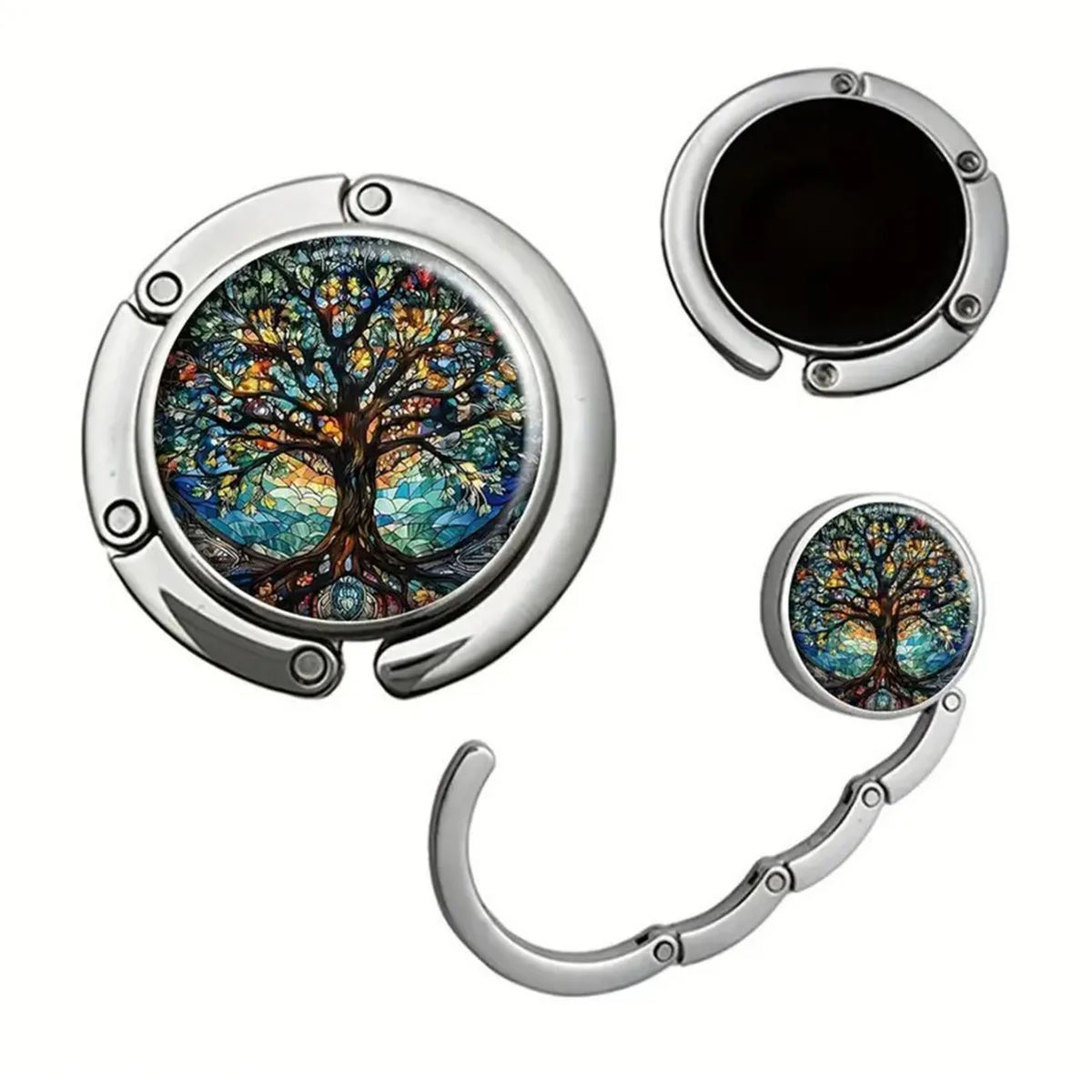 Gancio pieghevole albero della felicità – magnetico in zinco, capacità 2 kg