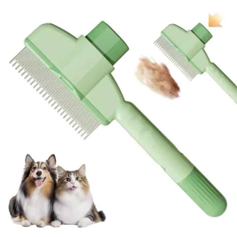 Spazzola auto-pulente per cani e gatti – rimuove peli e massaggia