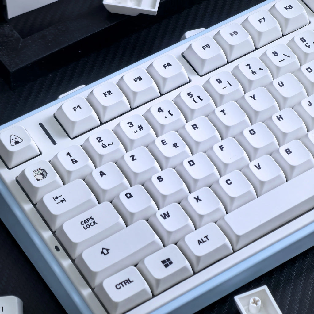 Keycaps meccaniche XDA PBT bianco tema mucca per switch MX