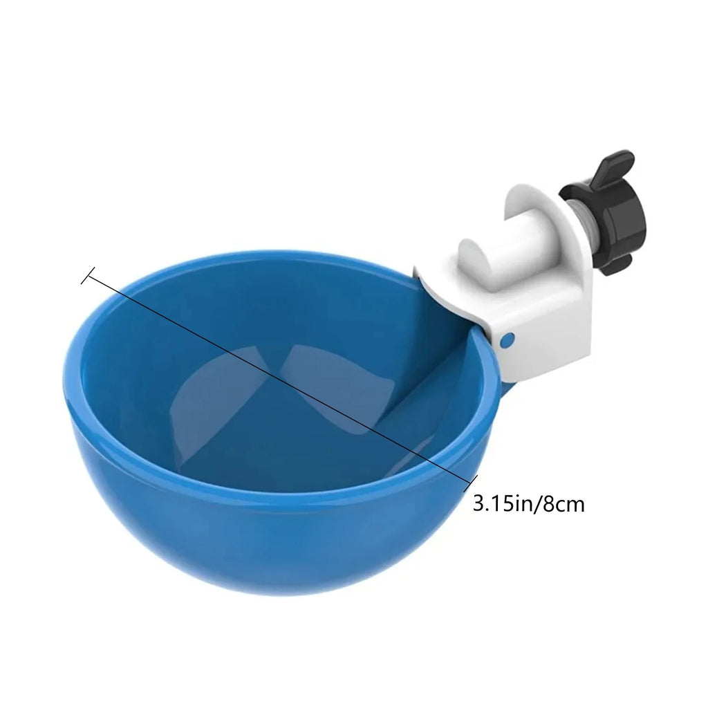 Kit da 5 dispenser automatici d'acqua per pollame – alimentatore e abbeveratoio