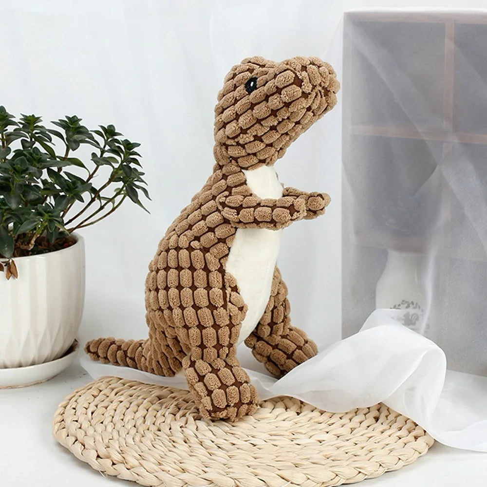 Giocattolo Plush Dinosauro per Cani - Gioco Masticazione Interattivo