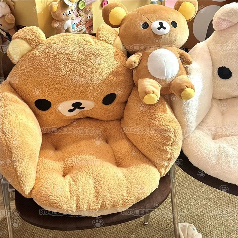 Cuscino peluche Rilakkuma invernale – Spessore extra per calore e comfort