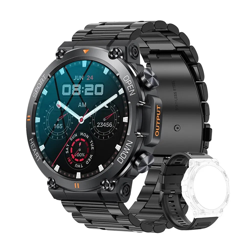 Smartwatch 1.39" HD con chiamata Bluetooth, monitoraggio salute e 100+ sport
