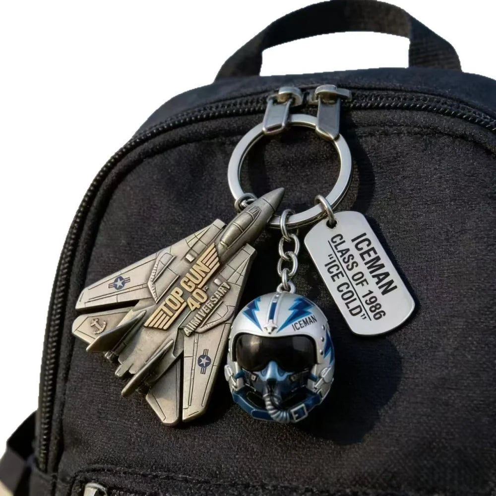 In Stock Top Gun 40th Anniversary Keychain Pilot Duck Cosplay Collectible Figurine 2026 Movie Fan Exclusive Gift