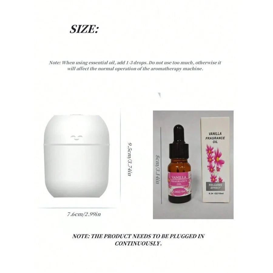 Diffusore USB Mini Aroma da 220 ml con Luce LED e Spegnimento Automatico