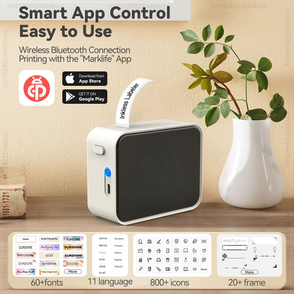 Stampante termica Bluetooth portatile – stampa veloce senza inchiostro