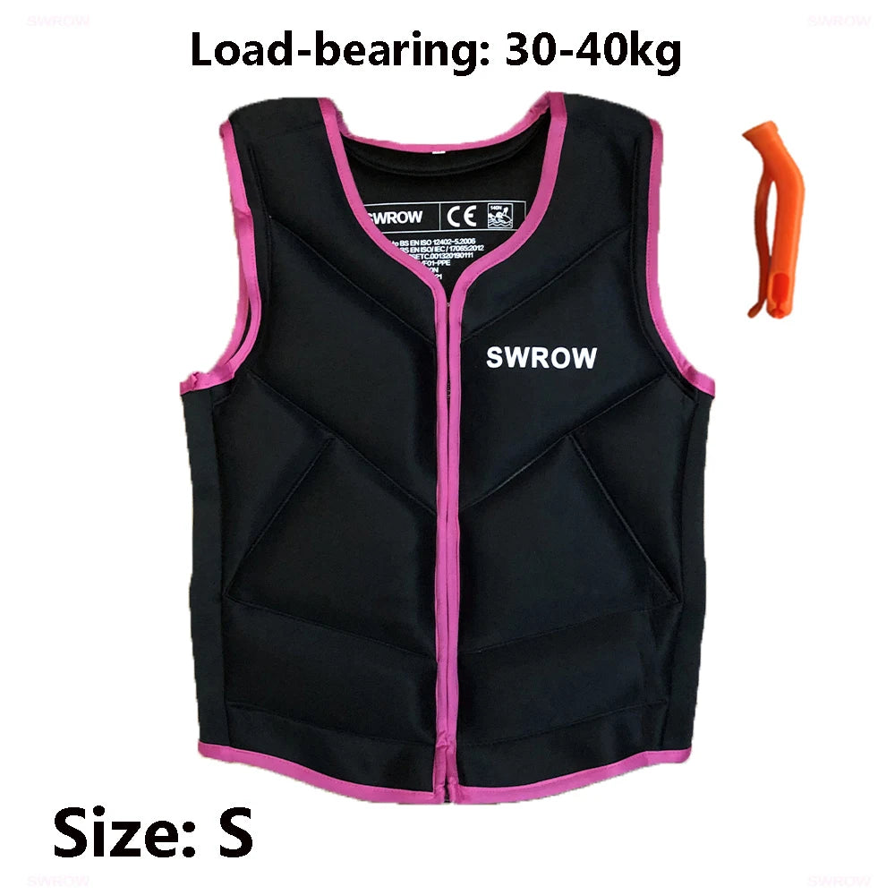 Neoprene buoyancy vest for adults and children – water sports