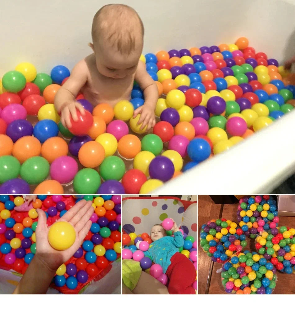 Palline Soft Plastic Colorate per Piscina e Tenda Giochi Bambini Eco-Friendly