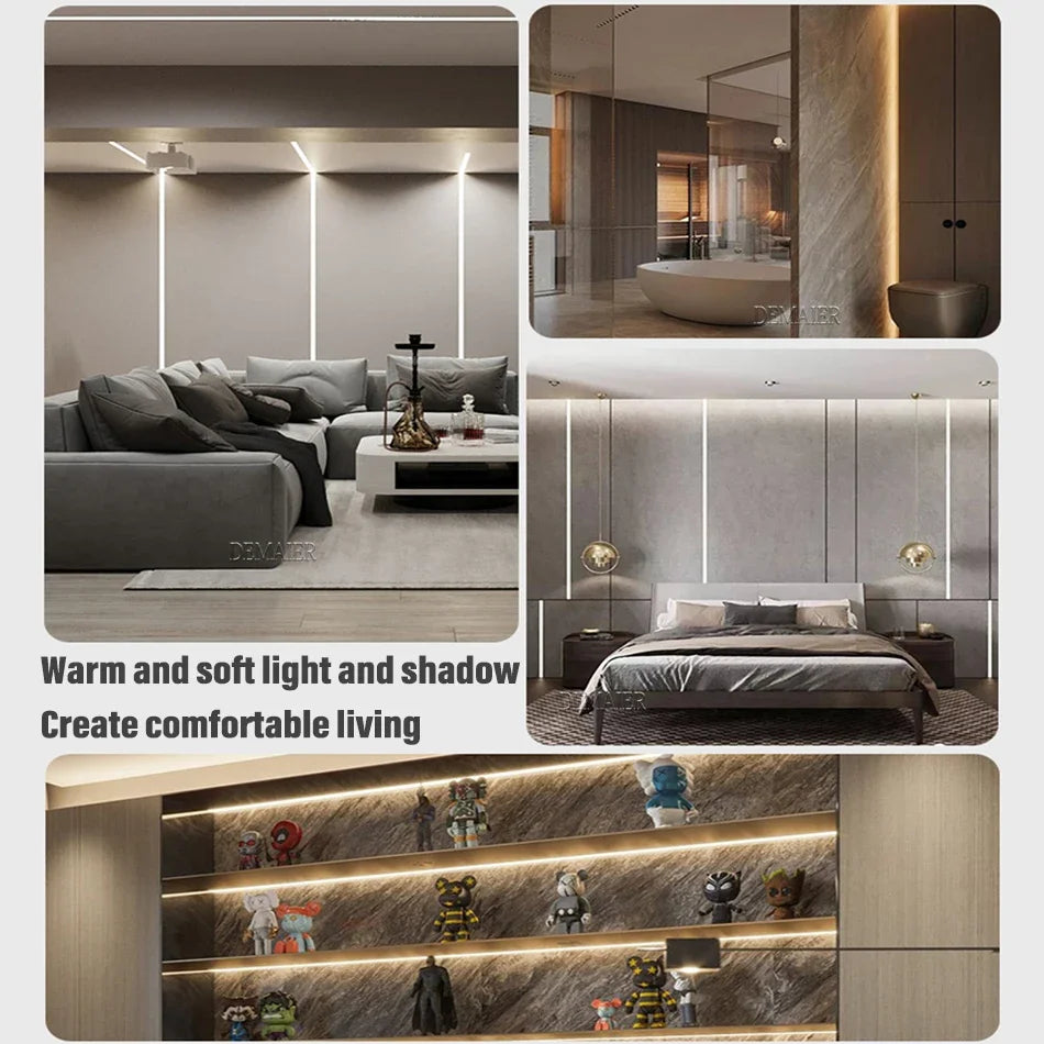 Striscia LED COB 220V 360 LED/m, impermeabile IP65, 3 temperature colore