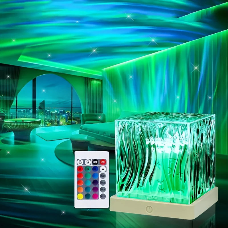 Proiettore Luci Ocean Wave 16 Colori con Telecomando - Lampada Aurora LED