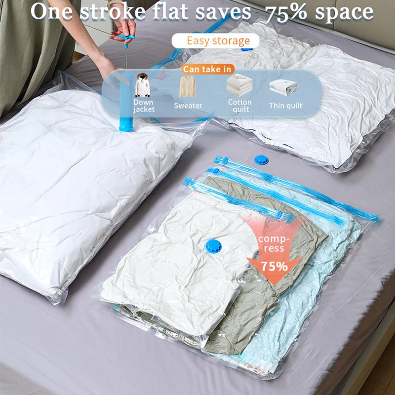 Buste sottovuoto compressibili 1-10 pezzi – Risparmia spazio in armadio e…