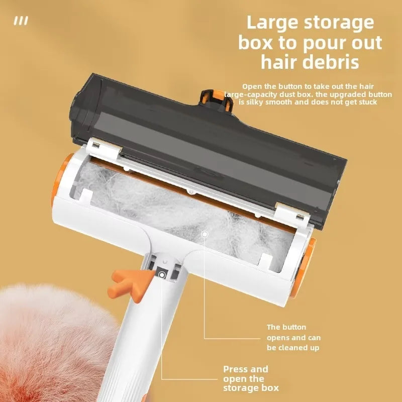 Spazzola portatile per rimozione peli animali, lavabile e multiuso