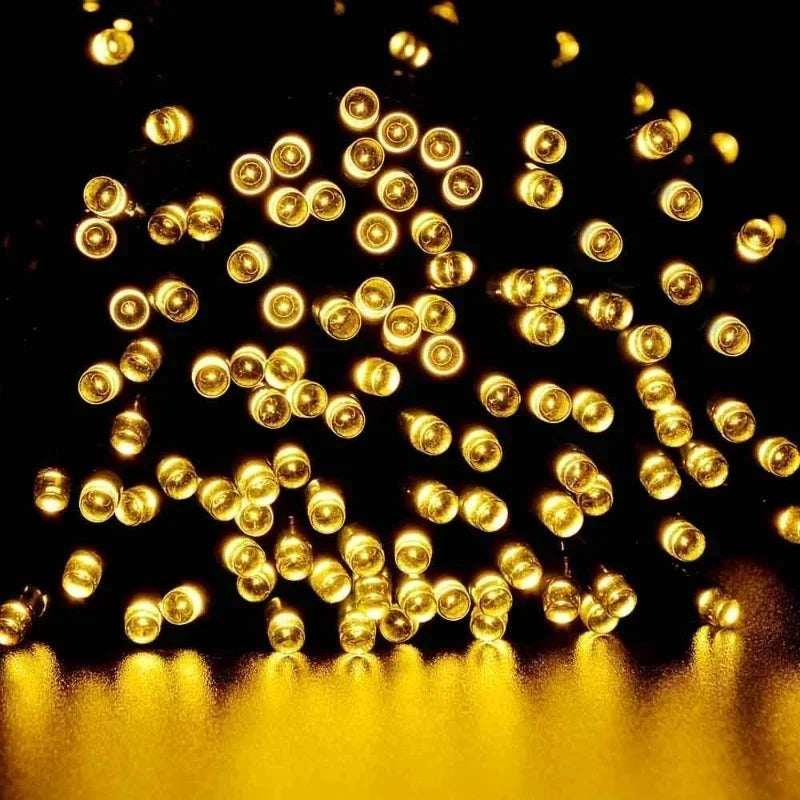 Catena LED solare per esterno – Luci decorative per giardino, Natale e feste