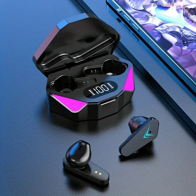 Auricolari wireless Bluetooth 5.3 con cancellazione rumore e microfono per…