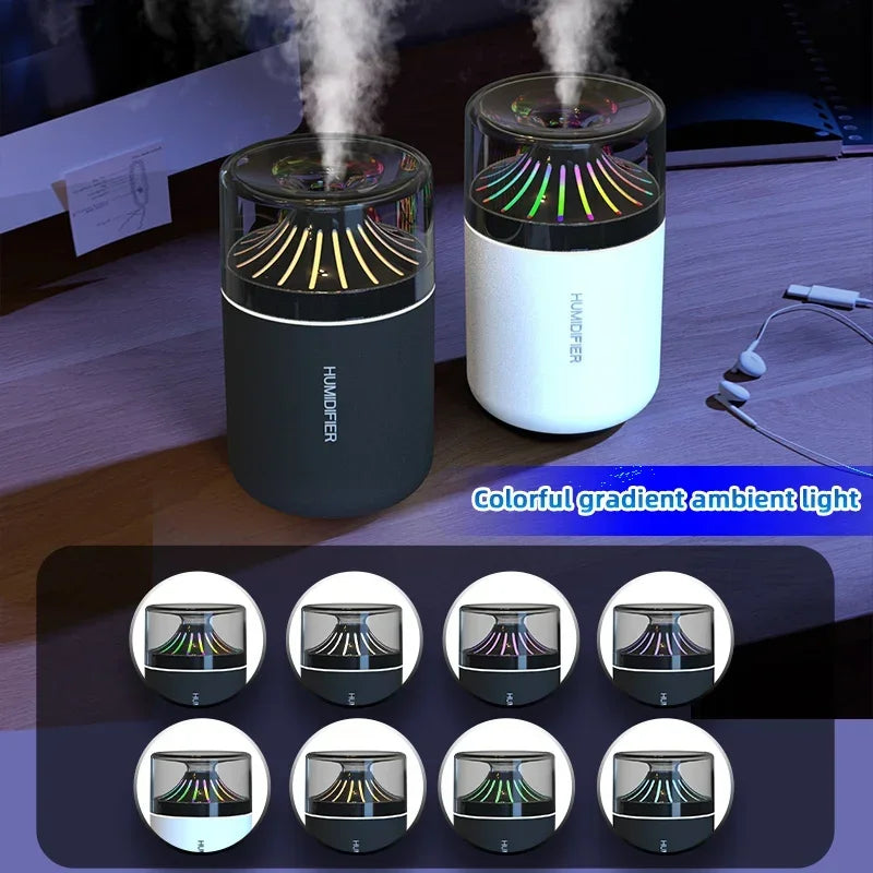 Umidificatore auto a luce graduale, spray delicato e silenzioso