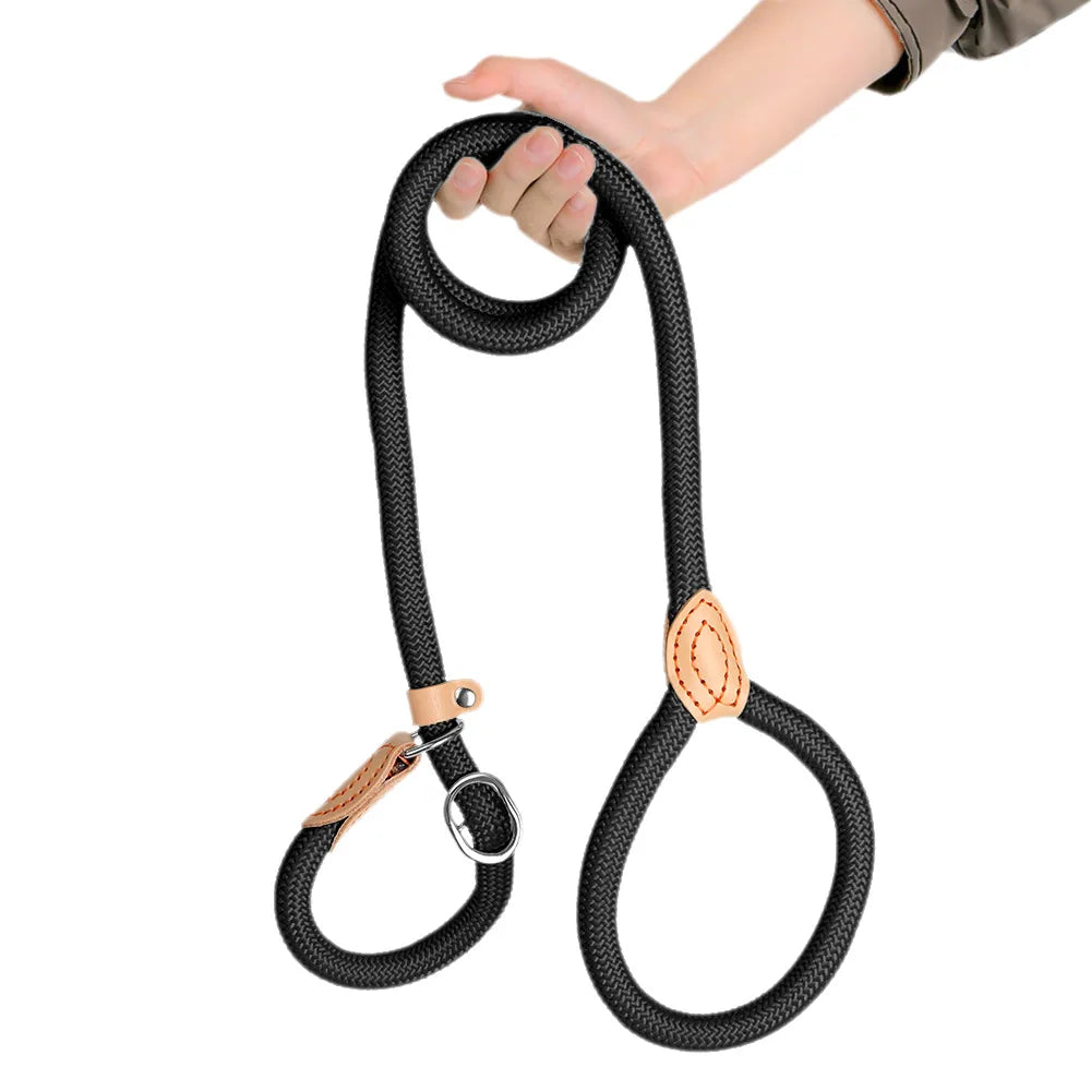 Guinzaglio in Nylon Intrecciato Regolabile per Cani Piccoli e Medi – Resistente…