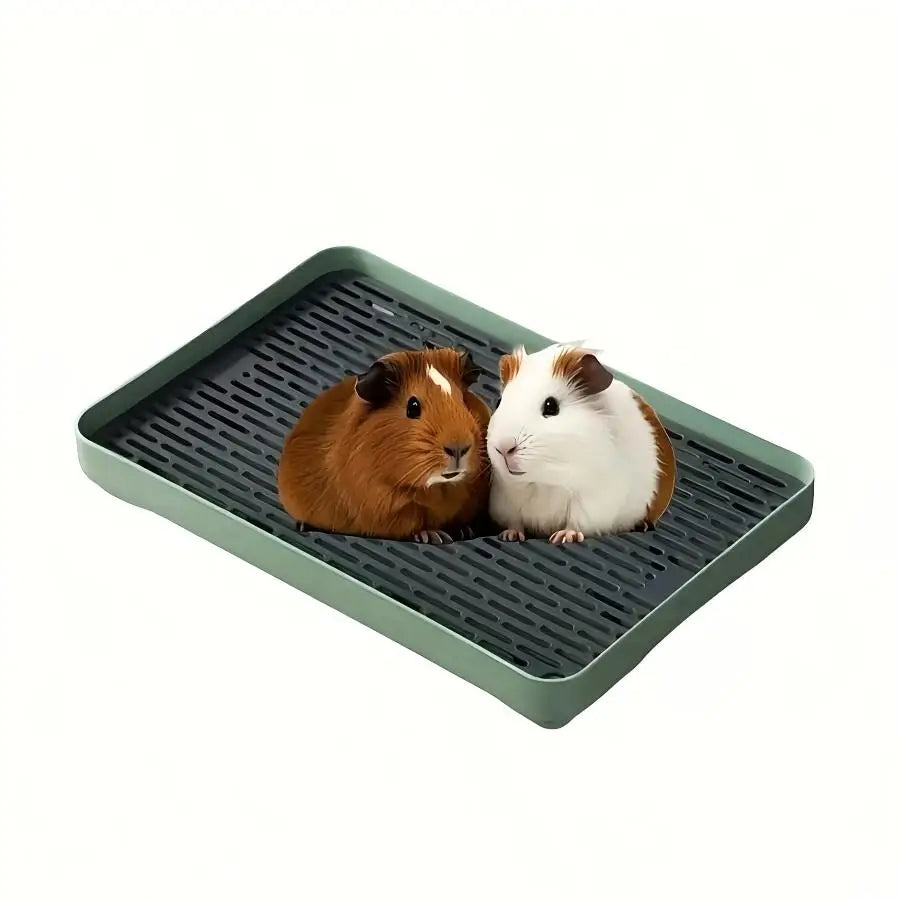 Vasca per lettiera per piccoli animali domestici – Design angolare in plastica…