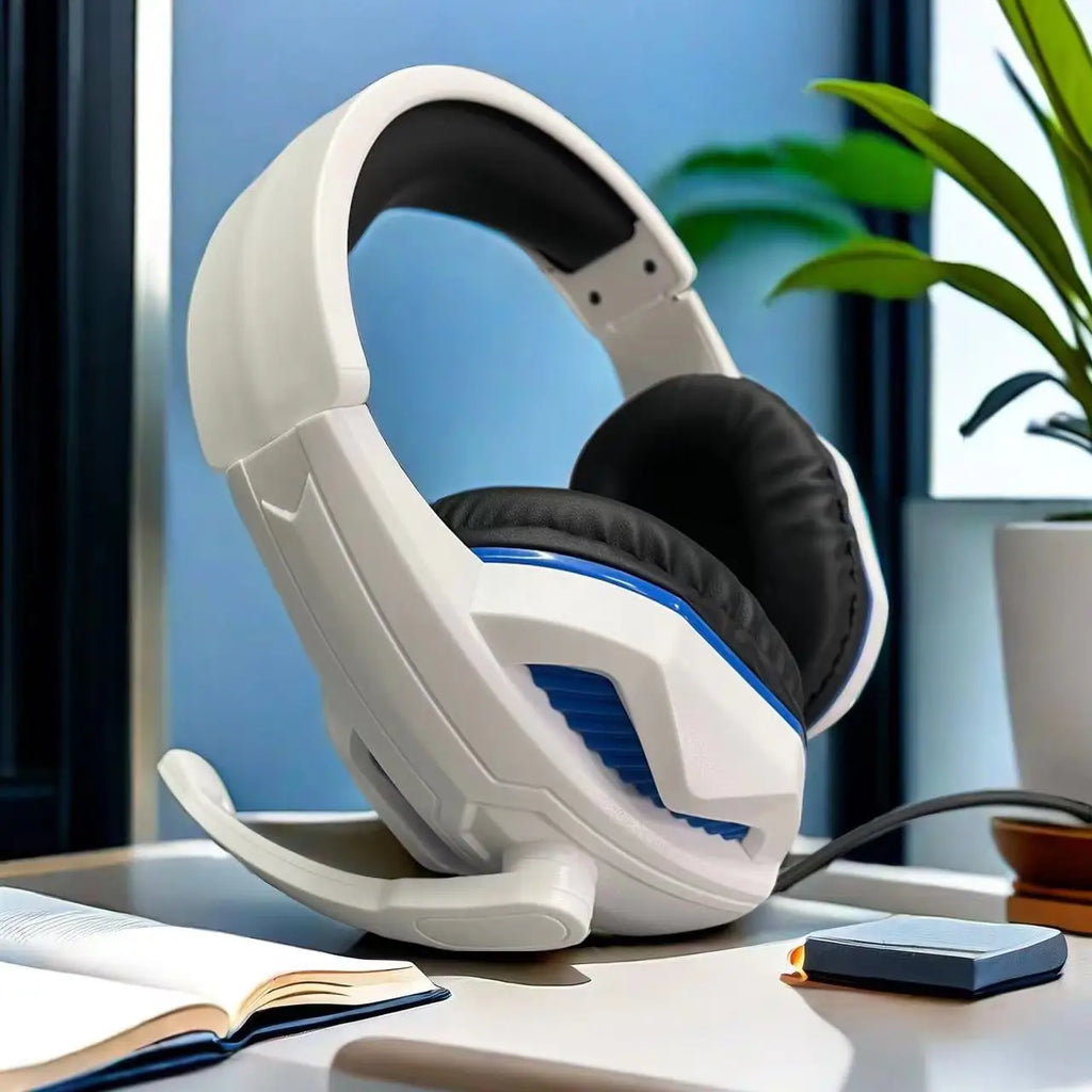 Cuffie cablate con microfono per gaming e lavoro – 2 driver da 40 mm, controllo…