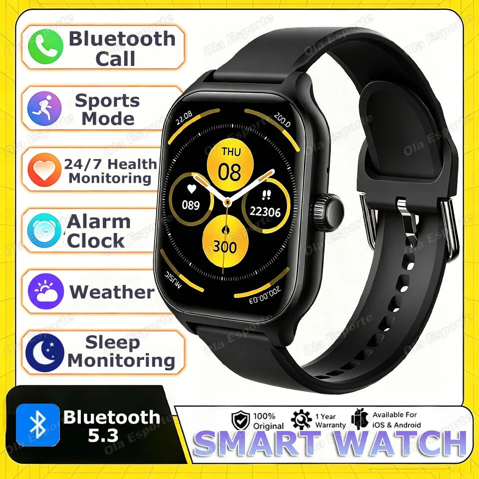 Smartwatch 2026 con ECG, Monitor Cardio, Oxygen, GPS e Chiamate Bluetooth