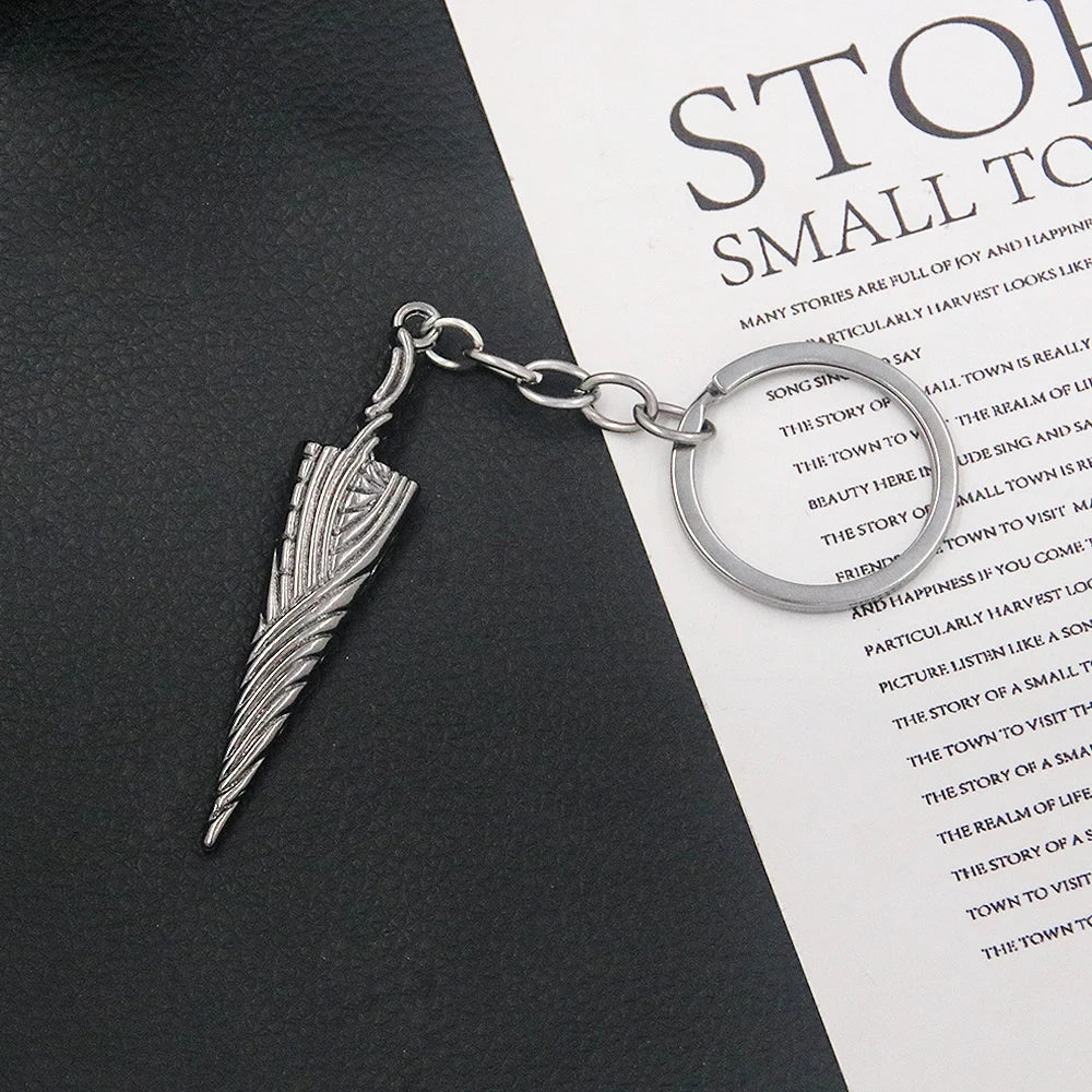 Game Hollow Knight Bone Nail Logo Keychain Necklace Jewelry Gift For Women Men Game Fans Alloy Metal Trinket Wholesale