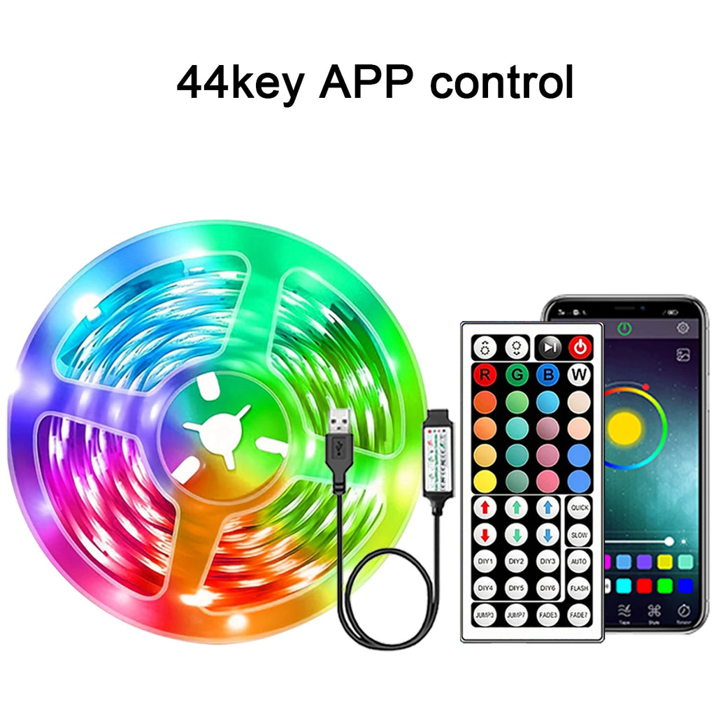 Striscia LED RGB con APP e Telecomando — 5M fino a 30M per Camera e TV