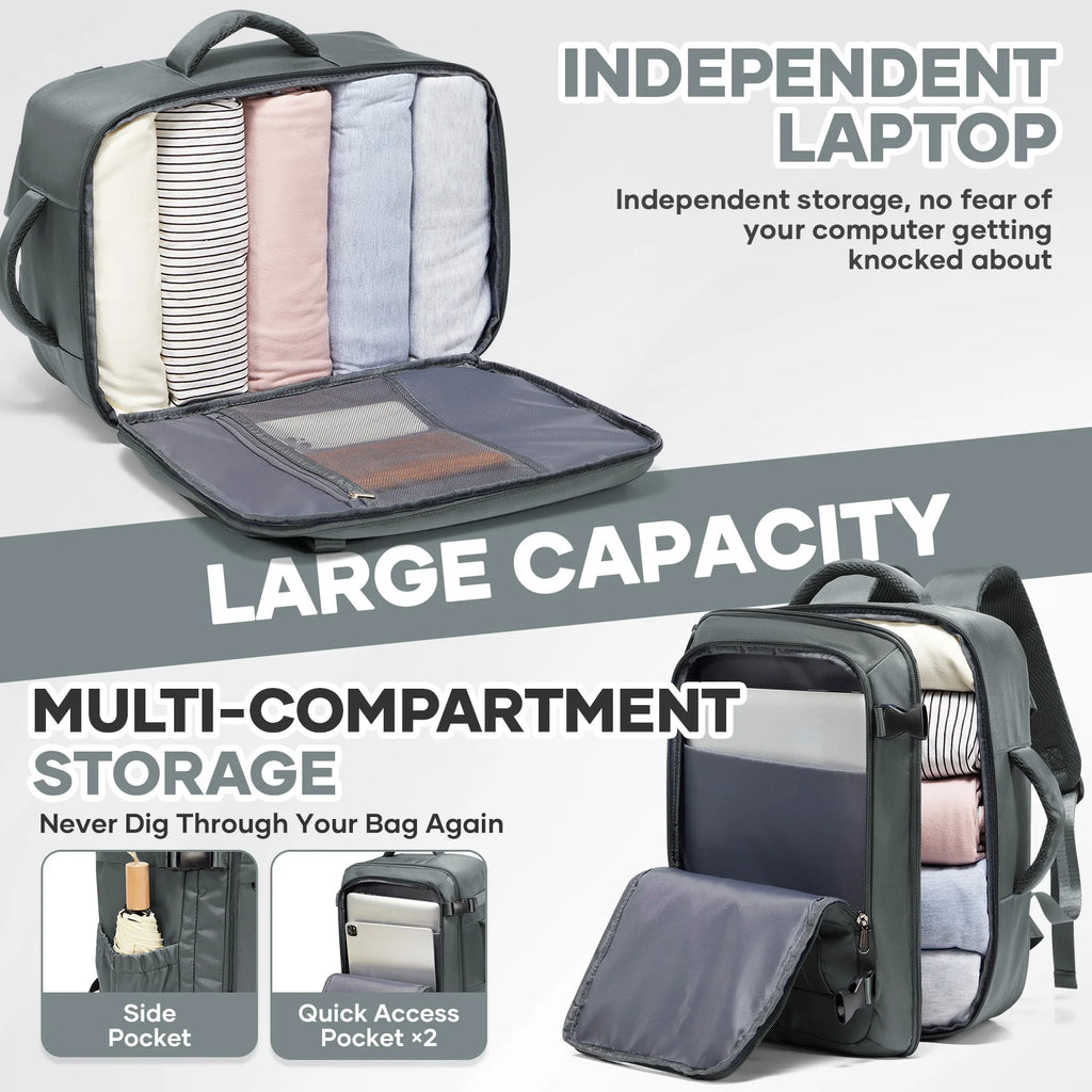 Sac à dos de voyage sous siège pour bagage cabine Ryanair 40x30x20, sac de cabine Cabin Fly, sac à dos d'extérieur, sac d'école pour ordinateur portable et livres