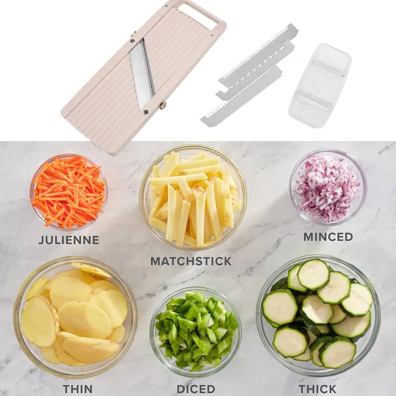 Mandolina professionale giapponese con 3 lame in acciaio inox per verdure e…