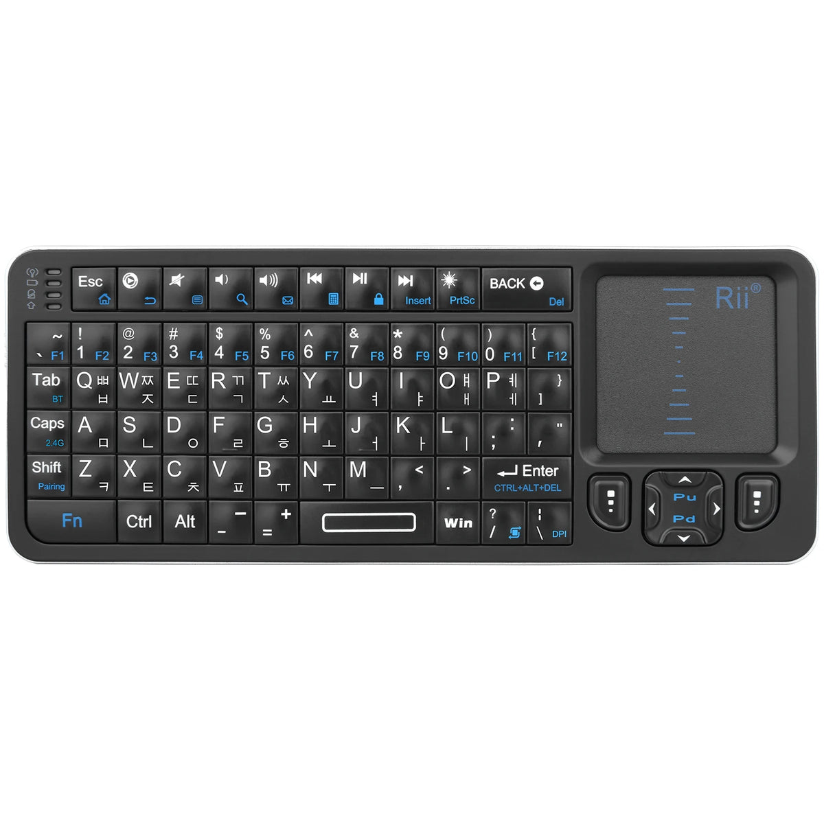 Mini Tastiera Bluetooth con Touchpad, Retroilluminata e Telecomando IR per TV e…