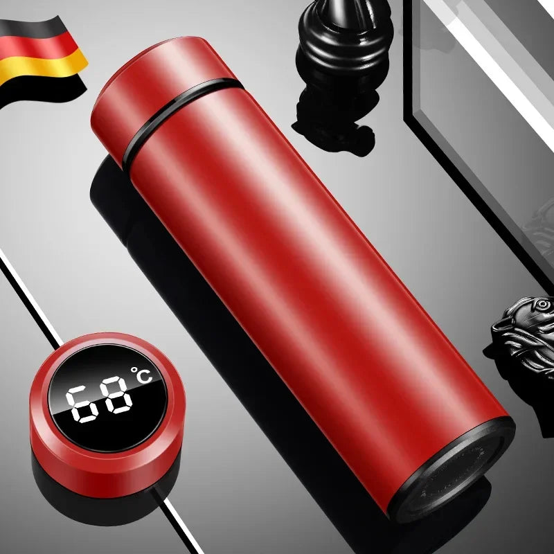 Thermos da 500 ml con display temperatura, acciaio inox, doppia parete, 24 h…