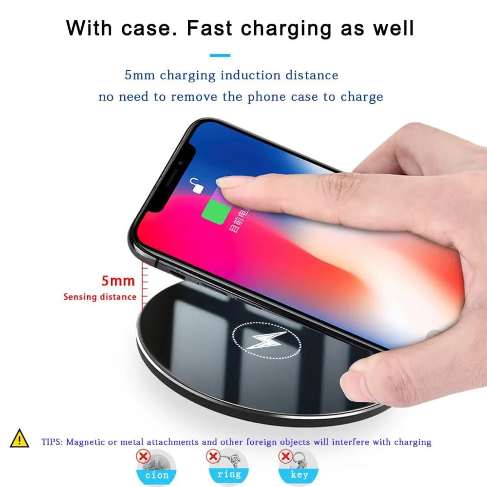 Caricatore Wireless Universale 30W per iPhone, Samsung, Huawei e altri