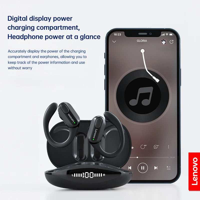 Cuffie Sport Wireless Bluetooth 5.3 con Microfono, LED Power Display