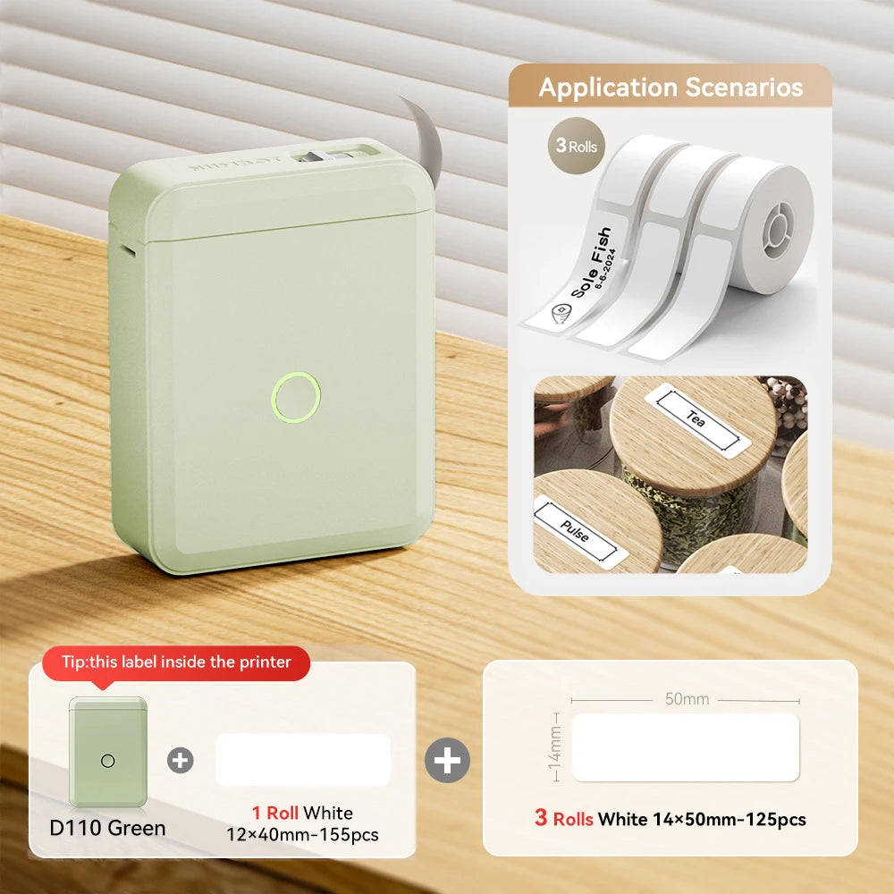Stampante termica portatile Mini wireless per etichette adesive