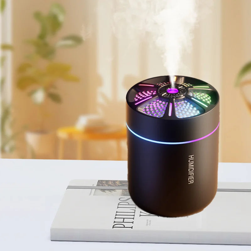Mini umidificatore ultrasuoni 180 ml per aromaterapia, silenzioso, casa e auto