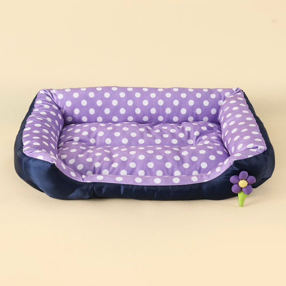 Canapé carré moelleux pour grands chiens – Coussin chaud et lavable