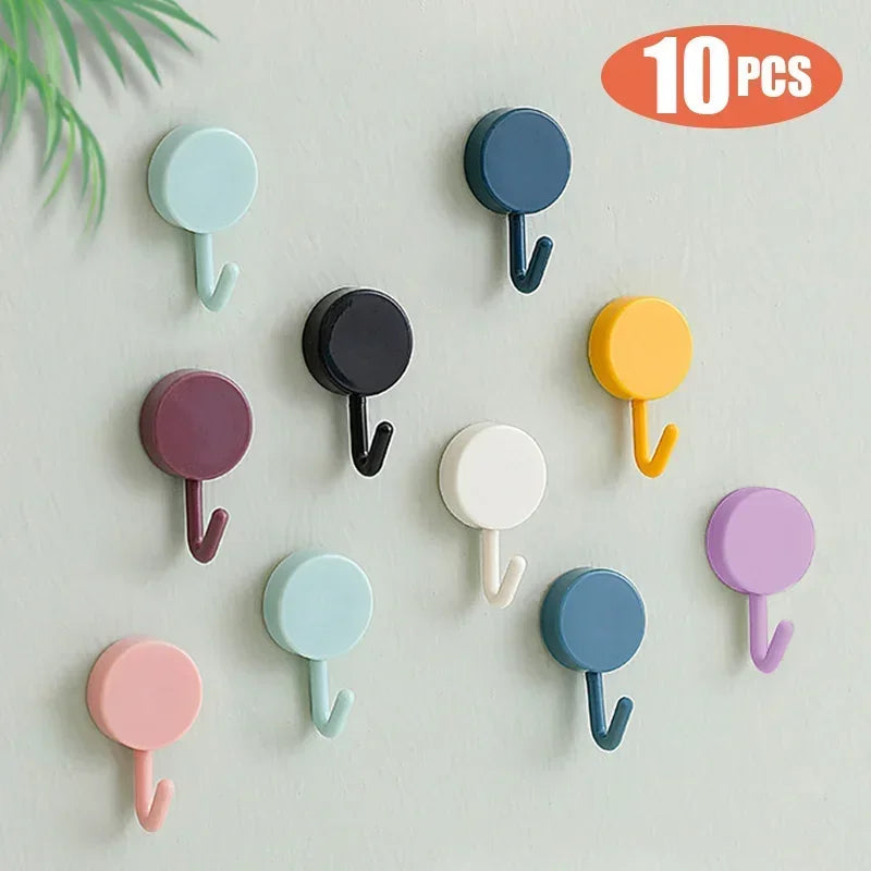 10 Ganci Adesivi per Parete – Forno, Bagno, Cucina, Senza Foratura