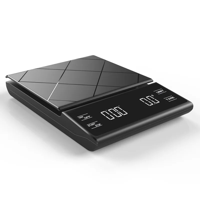 Bilancia digitale 3 kg con timer e precisione 0,1 g – per cucina e caffè