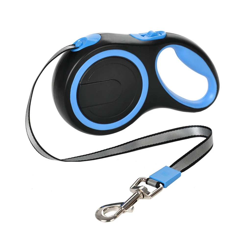 Guinzaglio Retrattile 5 m/8 m per Cani e Gatti – Nylon, Rilascio Rapido,…