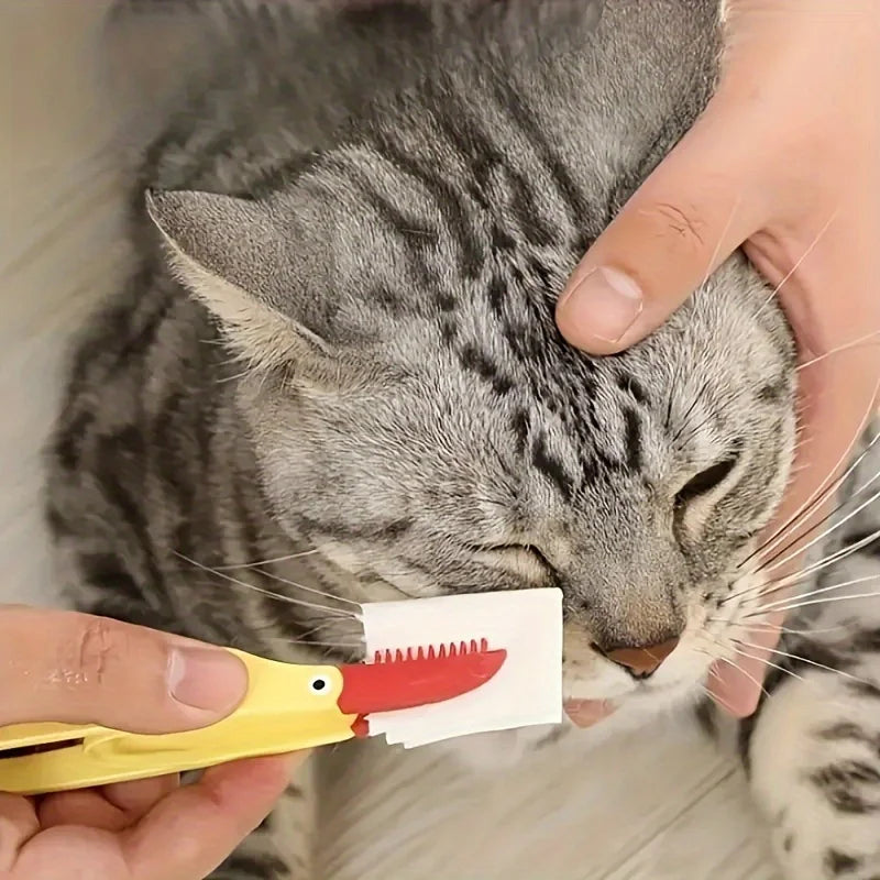 Pettine rimuovi macchie lacrimali per cani – Spazzola delicata per pulizia occhi