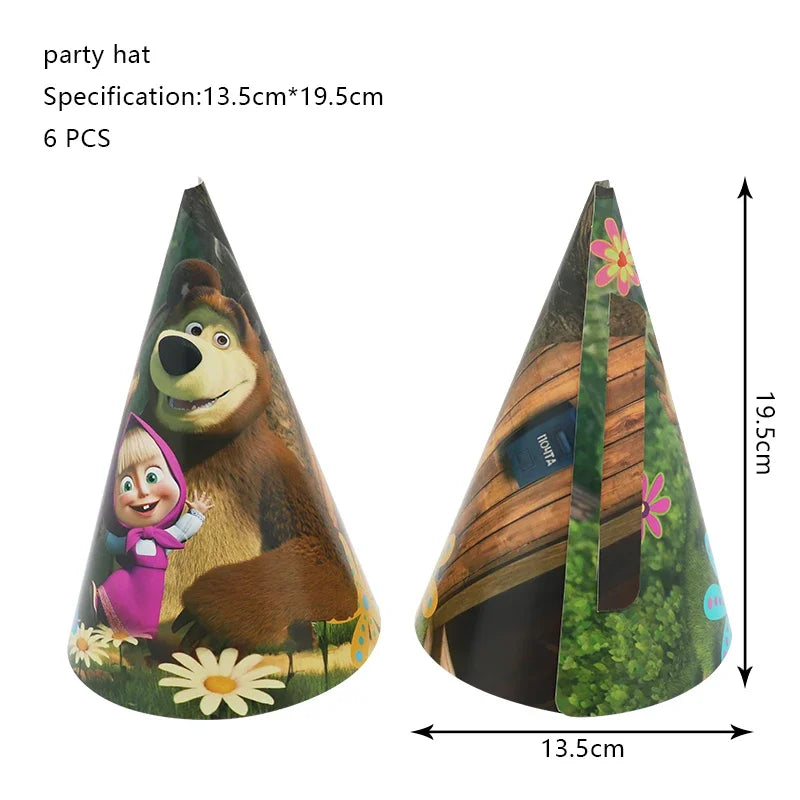 Decorazioni per festa di compleanno Masha e Orso – Palloncini cartoon, set 24…