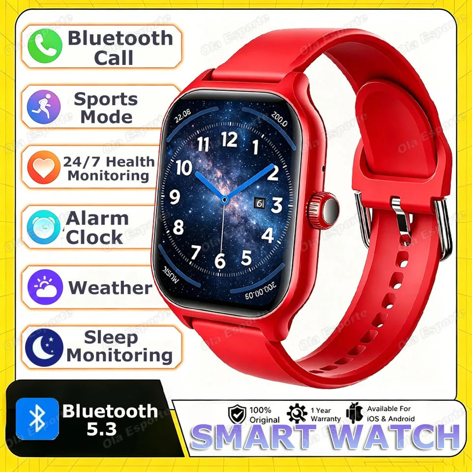 Smartwatch 2026 con ECG, Monitor Cardio, Oxygen, GPS e Chiamate Bluetooth