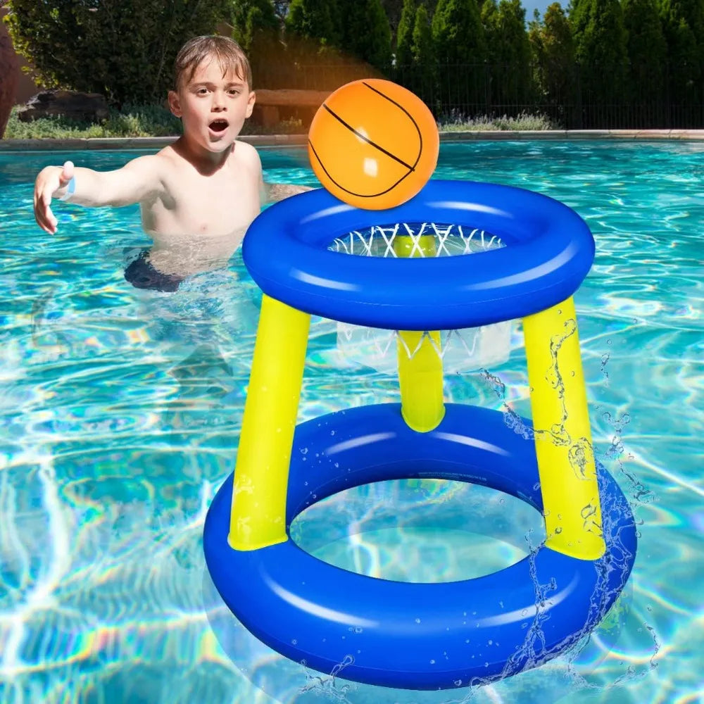 Explosions Inflatable Basketball Stand Interactive Shooting Toys Outdoor Inflatable Swimming Pool Toys Outdoor Water Toys