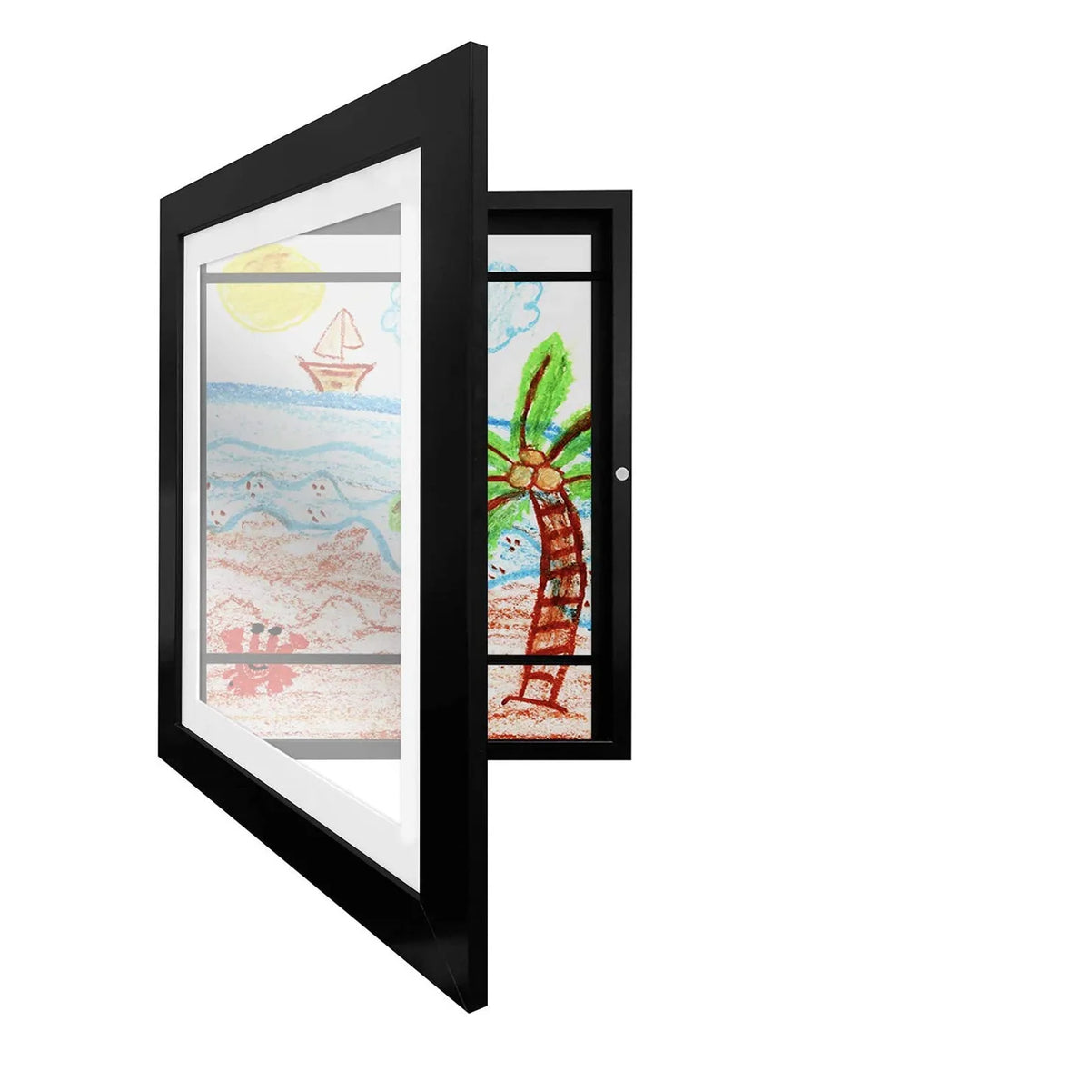 Cornice Arte Bambini 3 Colori A4/6" Quadro Legno Sostituibile