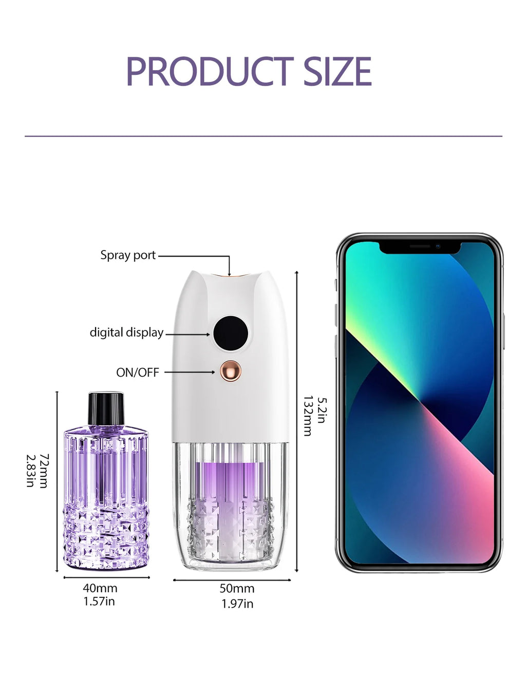 Diffusore d'aroma ricaricabile portatile multifunzione con timer per auto, casa…