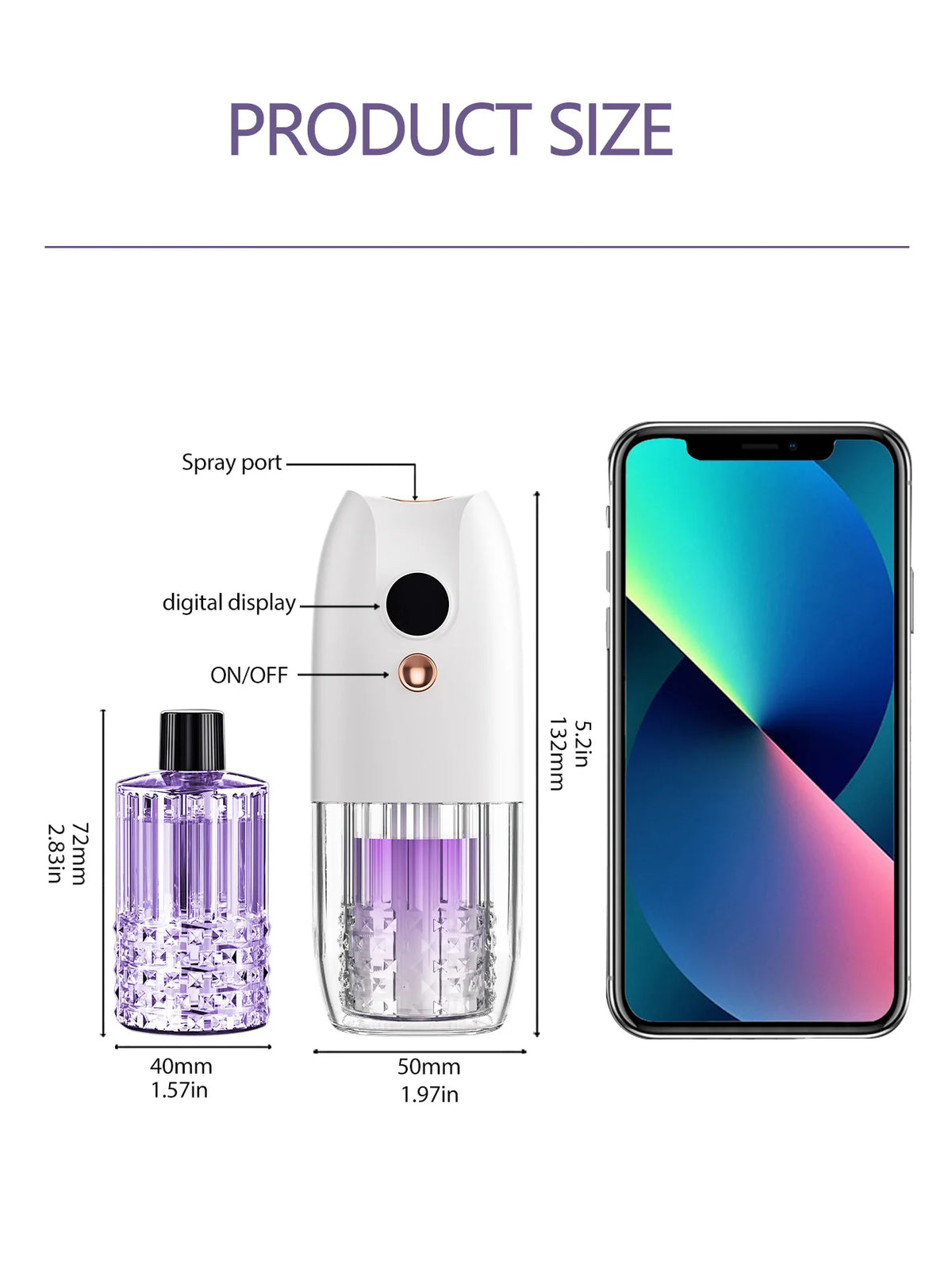 Diffusore d'aroma ricaricabile portatile multifunzione con timer per auto, casa…