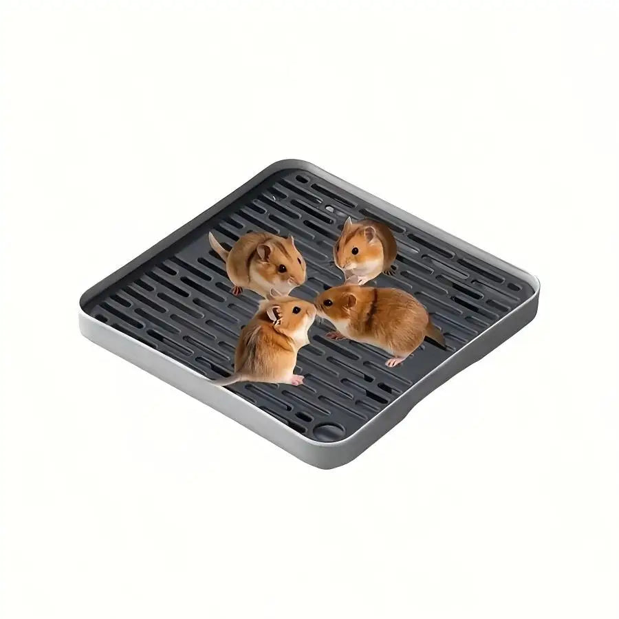 Vasca per lettiera per piccoli animali domestici – Design angolare in plastica…